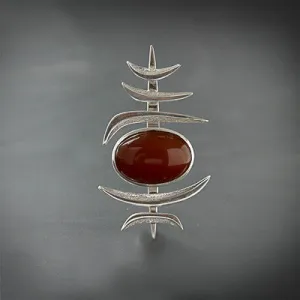 Unique silver pin