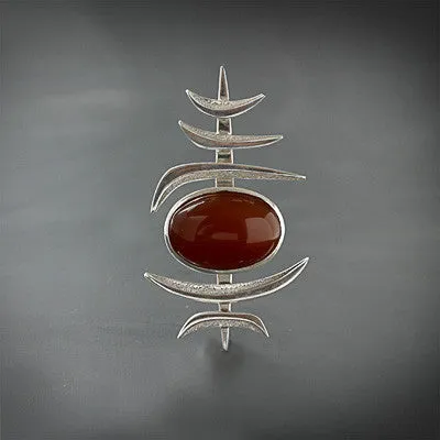 Unique silver pin