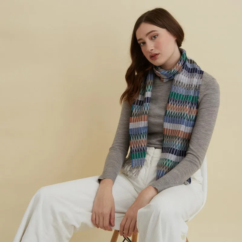 Wallace Sewell LAMBSWOOL TOKYO SCARVES// DENIM