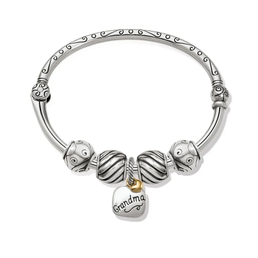 We Love Grandma Charm Bangle