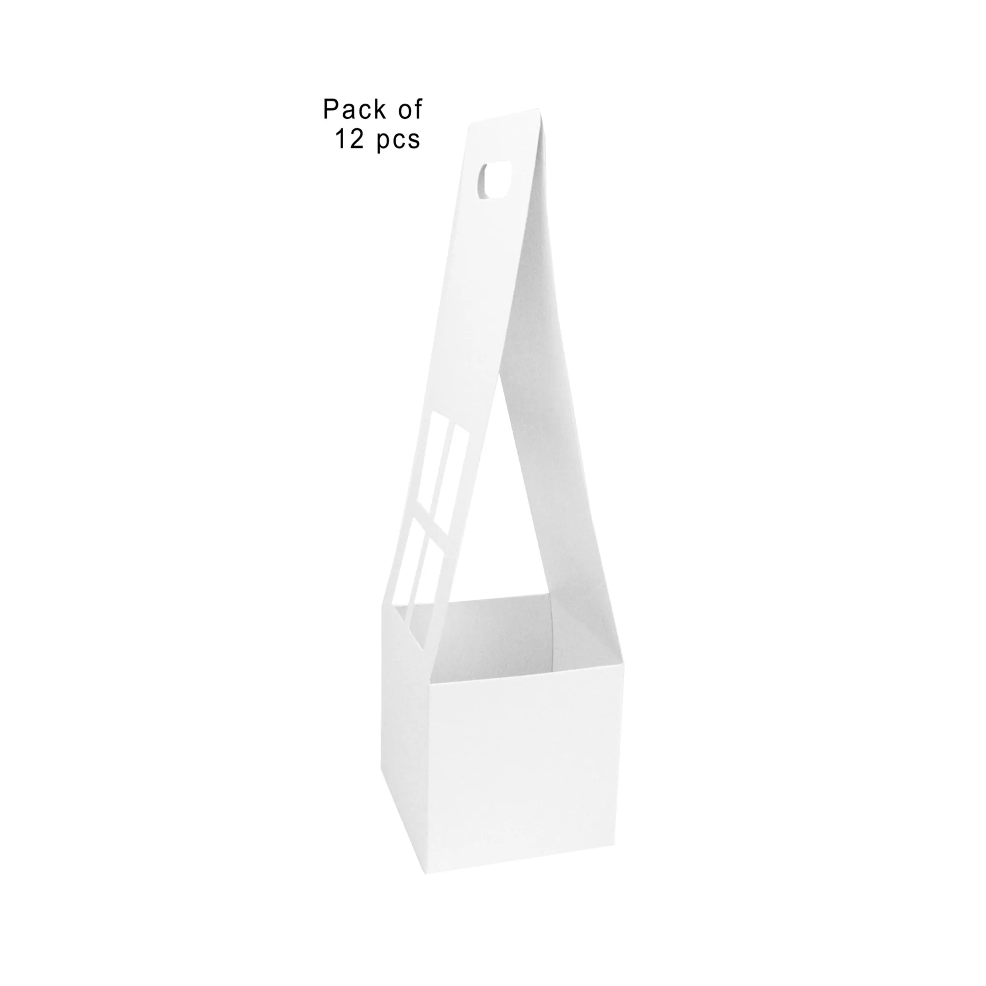 White Flower/Plant Carrier Boxes (Pack of 12)